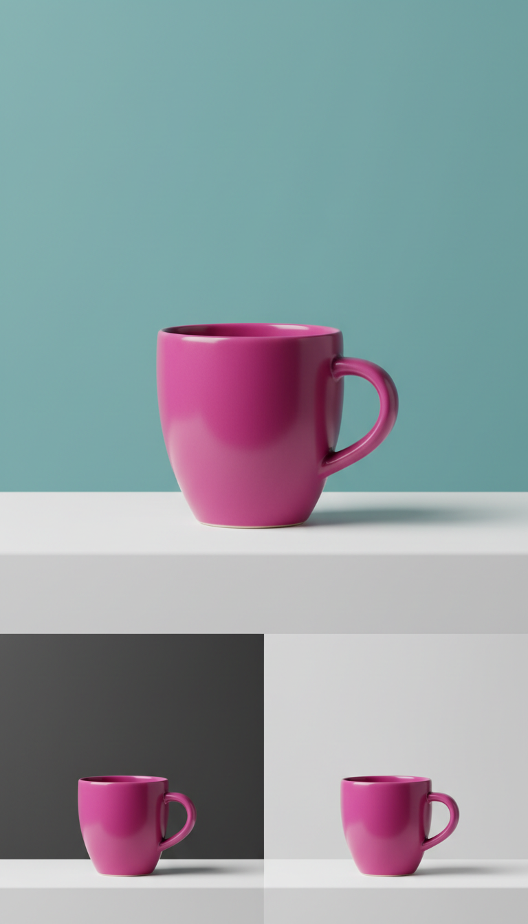 Vivid Magenta Sculptural Cup